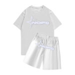 None of Us T shirt With Short Summer Set - White