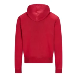 Red Basic NOFS Zipper Hoodie