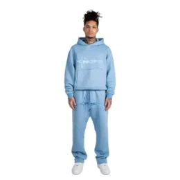 Alternative view of Tone in Tone Baby Blue NOFS Hoodie