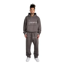 Dark Grey Tone in Tone Nofs Tracksuit