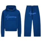 Tone in Tone Blue Noneofus Tracksuit